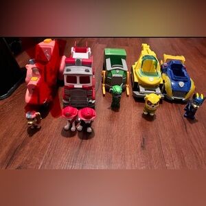 Paw Patrol figures and vehicles